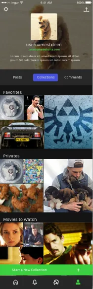 Imgur Collections mockup